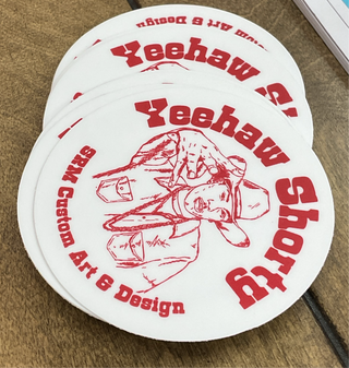 Yeehaw Shorty 3” sticker