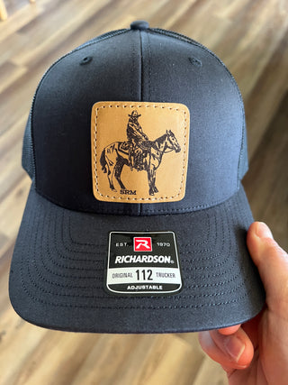 Cowboy Leather Patch Hat